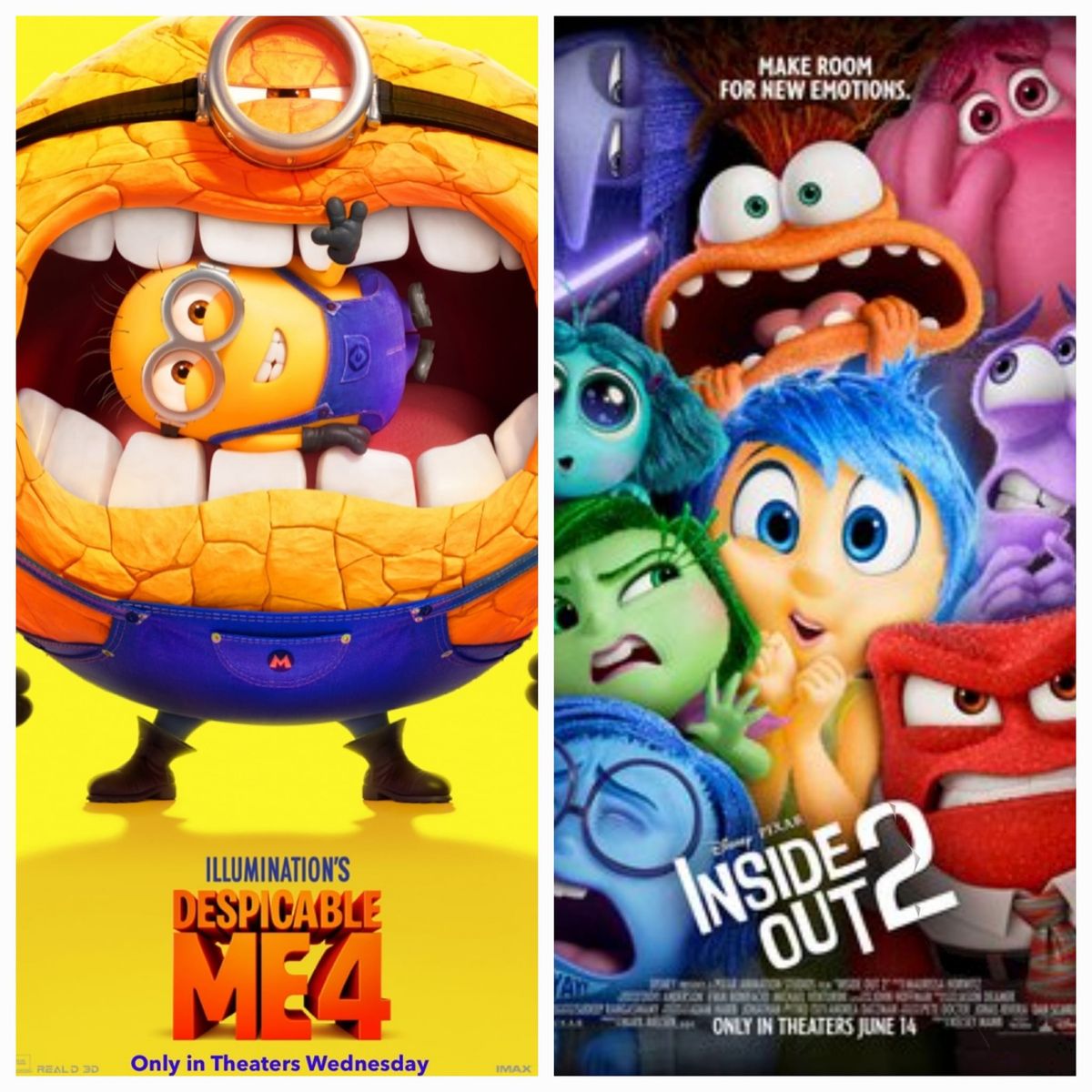 Double Feature: Despicable Me 4 & Inside Out 2