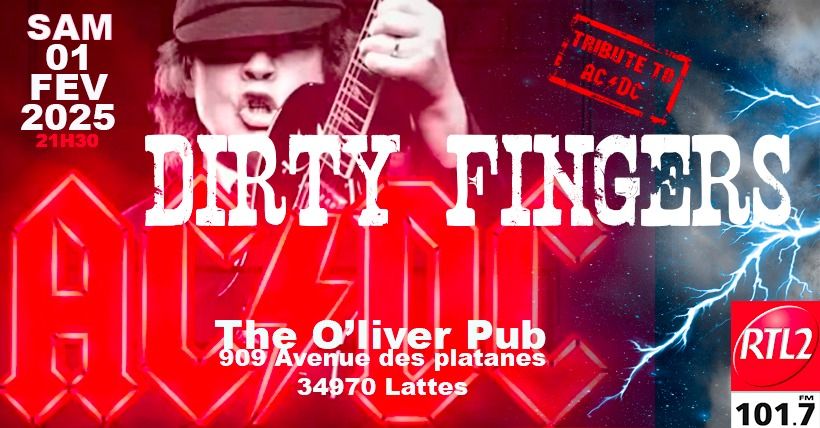 Dirty Fingers Tribute AC\/DC - The O'Liver Pub Lattes