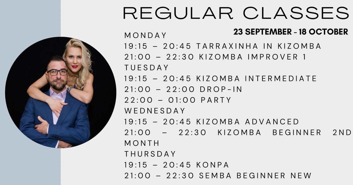 Kizomba Semba Tarraxinha Konpa classes 