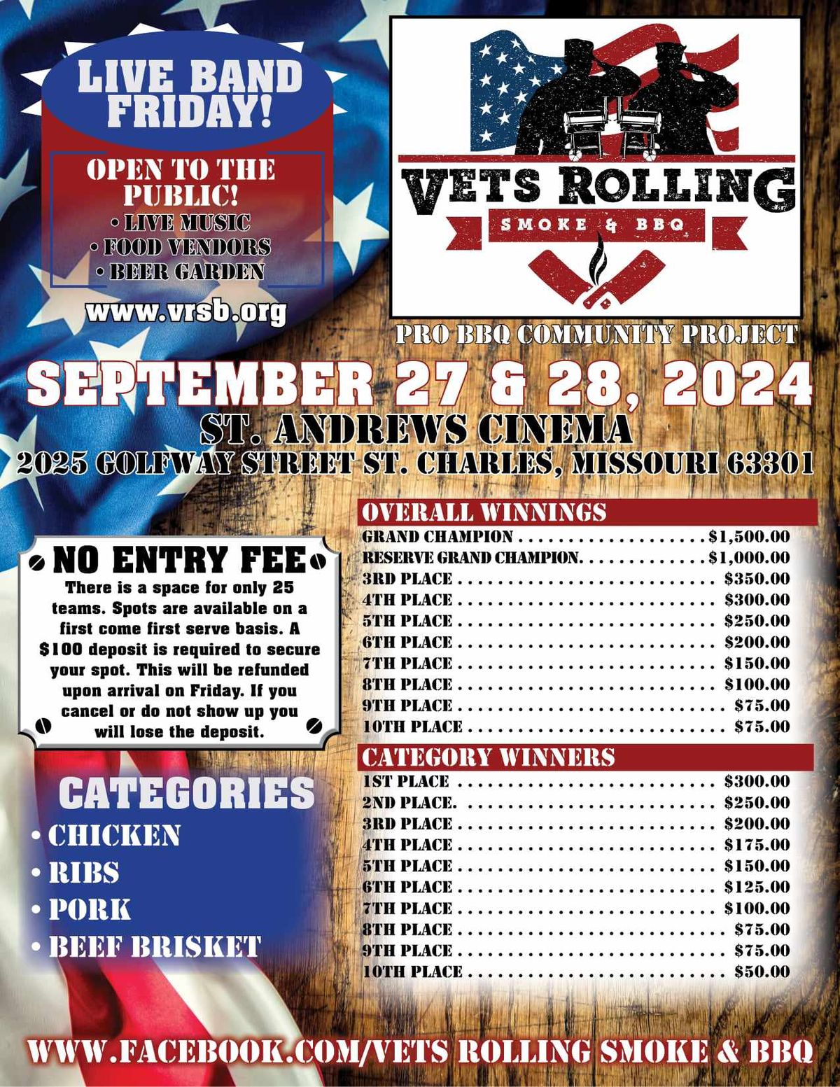 Vets Rolling Smoke & BBQ Pro BBQ Community Project