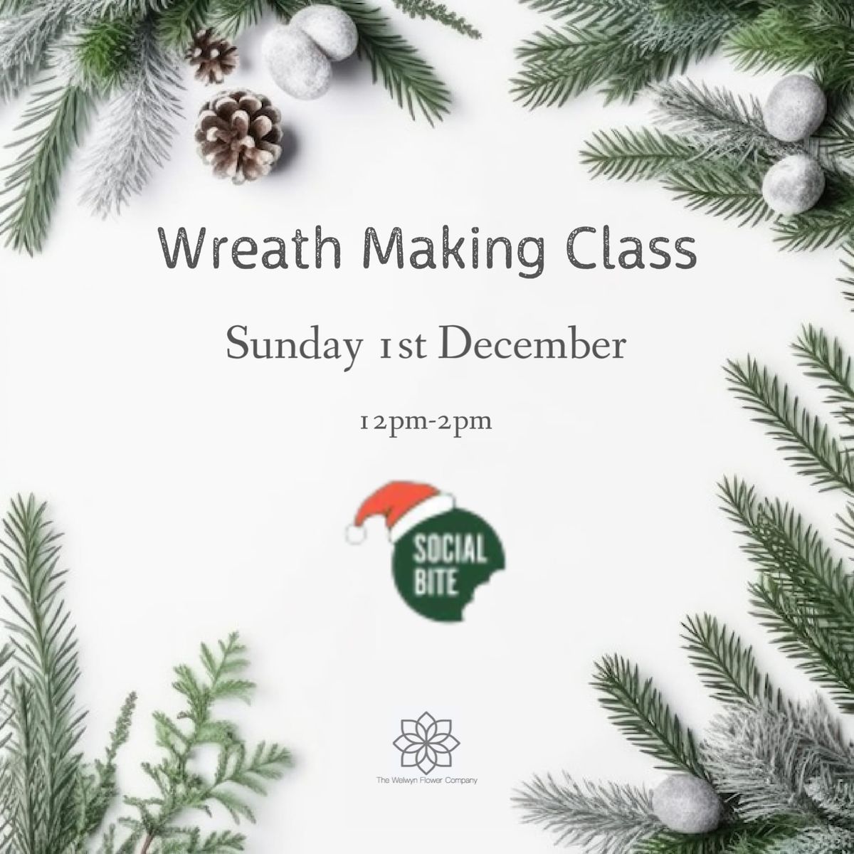 Christmas Charity Wreath Making class