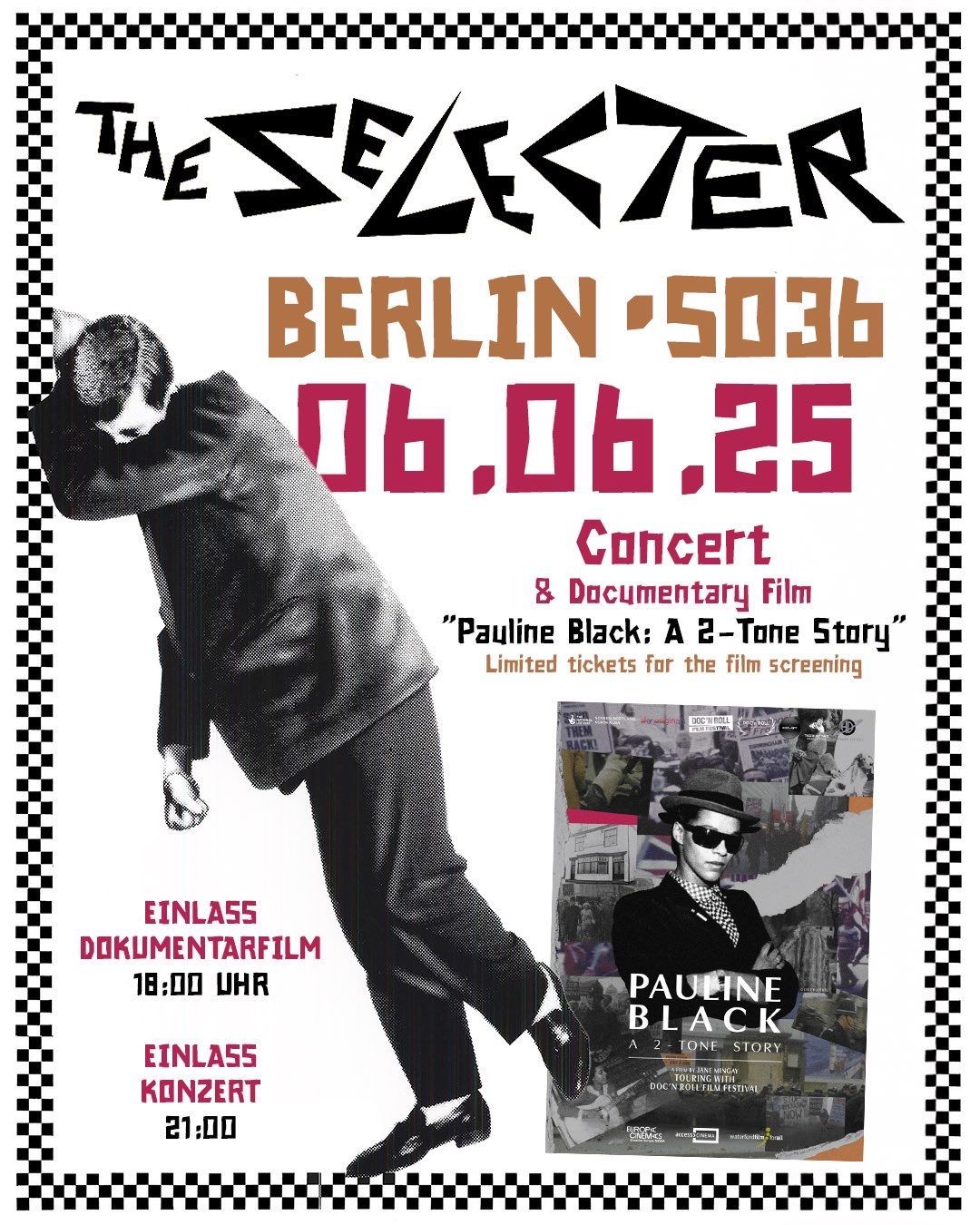 THE SELECTER | KONZERT + FILMVORF\u00dcHRUNG @ SO36 Berlin