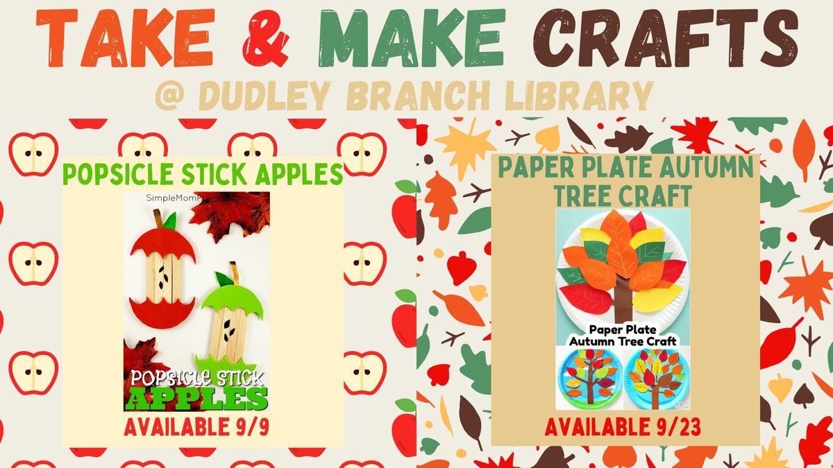 September Take & Make Crafts!