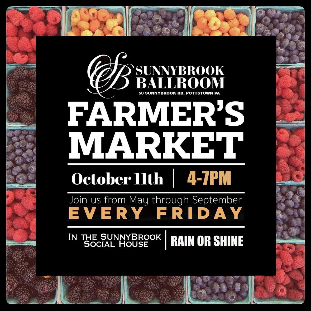 The Final SunnyBrook Farmers Market- October 11th