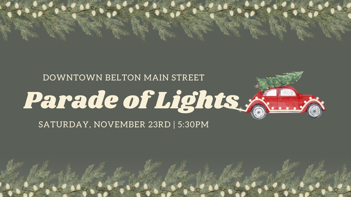 Parade of Lights on Main Street Belton 2024