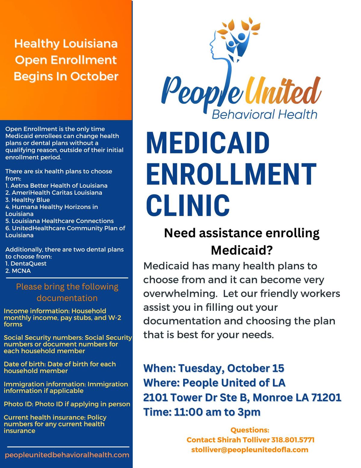 Medicaid Enrollment Clinic