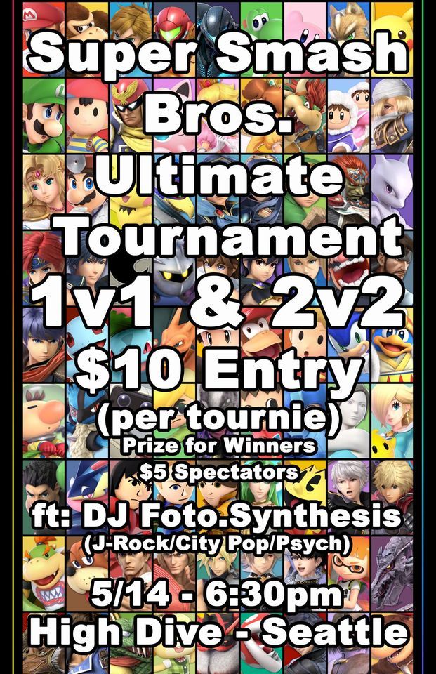 SUPER SMASH BROS. ULTIMATE TOURNEY 1v1, 2v2