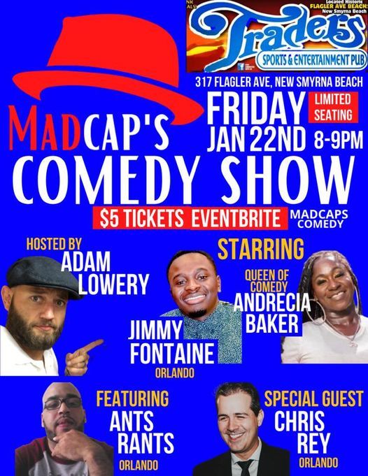 Madcaps Comedy Show Nsb Traders Bar New Smyrna Beach 22 January 21