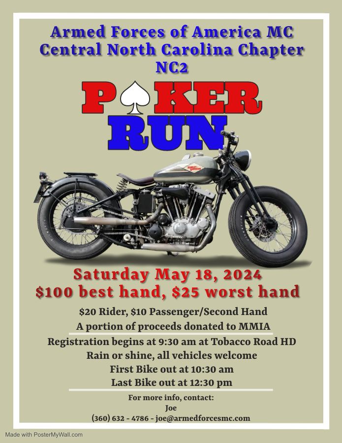 Armed Forces of America MC Poker Run