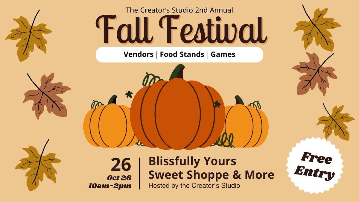 2nd Annual Fall Festival