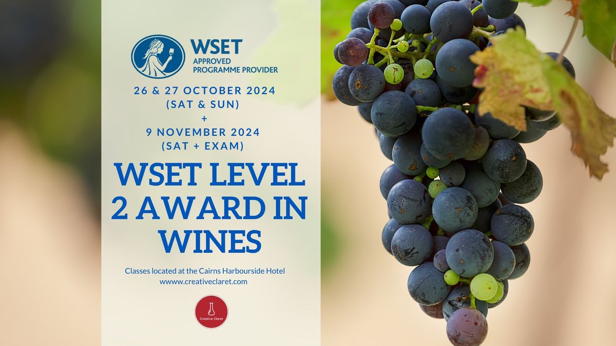 Oct\/Nov WSET Level 2 Award in Wines - Harbourside 