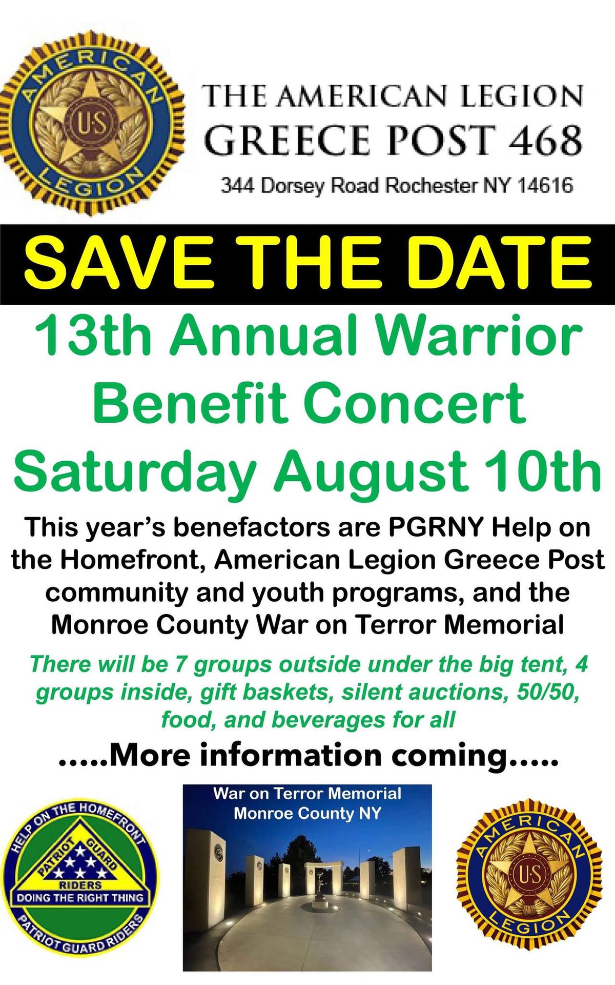 13th Annual Warrior Benefit Concert