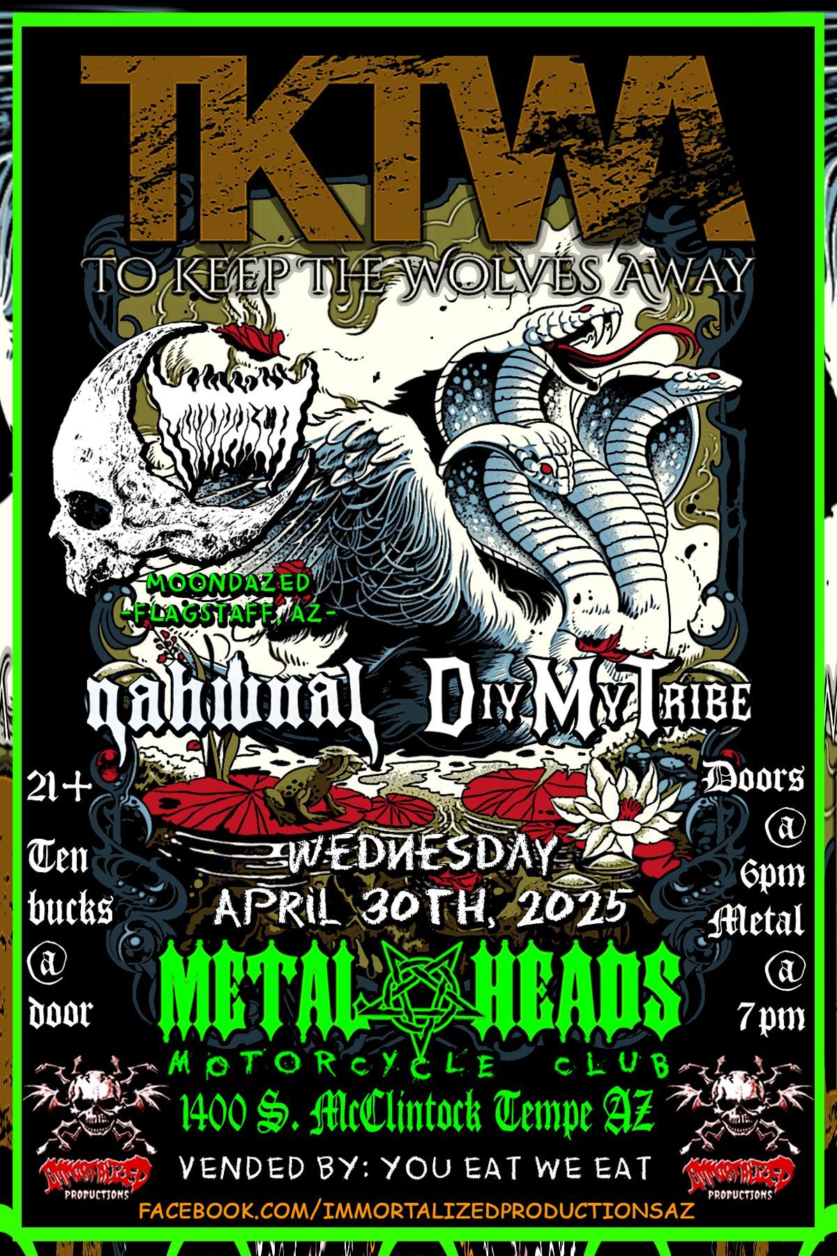 To Keep The Wolves Away(Santa Fe) on tour at Metal Heads Clubhouse Tempe