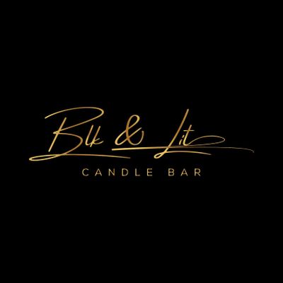Blk & Lit Candle Bar