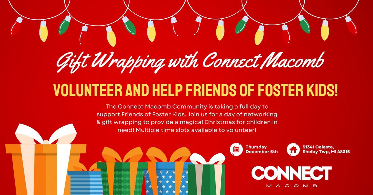 Gift Wrapping & Networking for Friends of Foster Kids