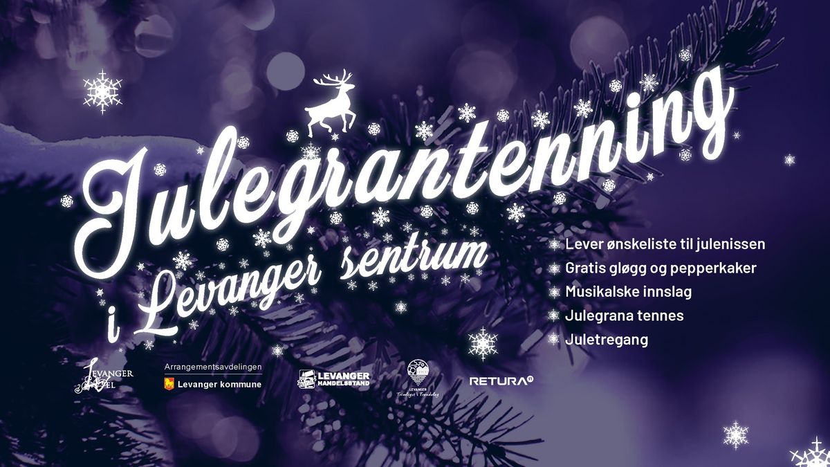 Julegrantenning og Julemarked i Levanger sentrum