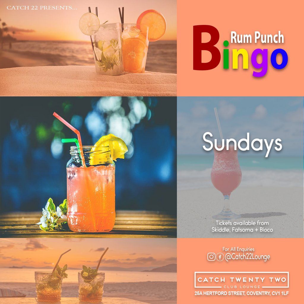 Rum Punch Bingo - Sun 28th April 4pm - 9pm