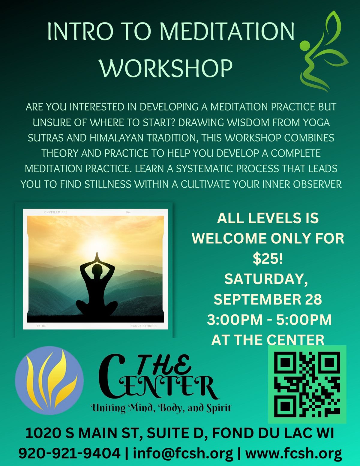 Introduction to Meditation Workshop