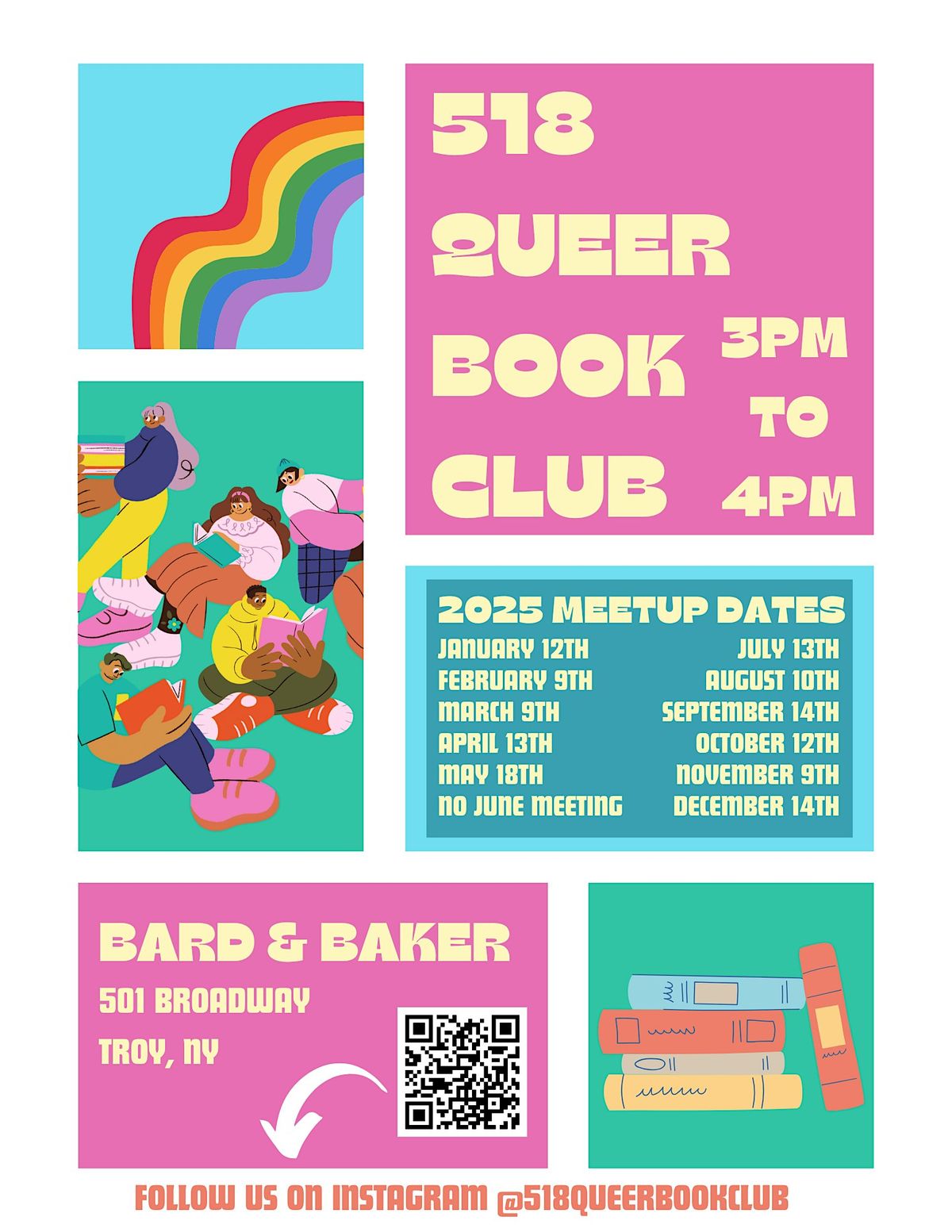 518 Queer Book Club Meetup at Bard & Baker