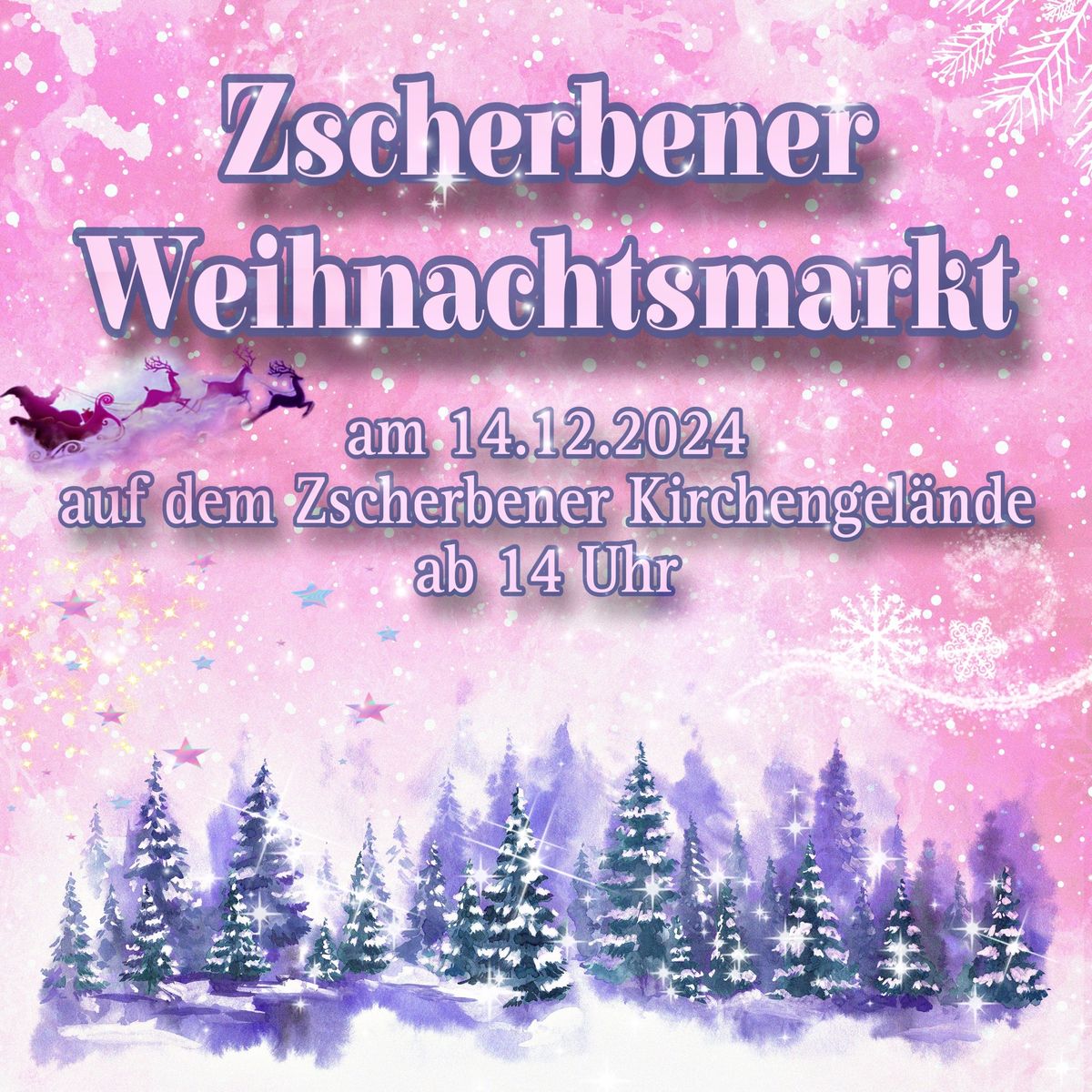 Zscherbener Weihnachtsmarkt auf dem Zscherbener Kirchengel\u00e4nde am 14.12.2024