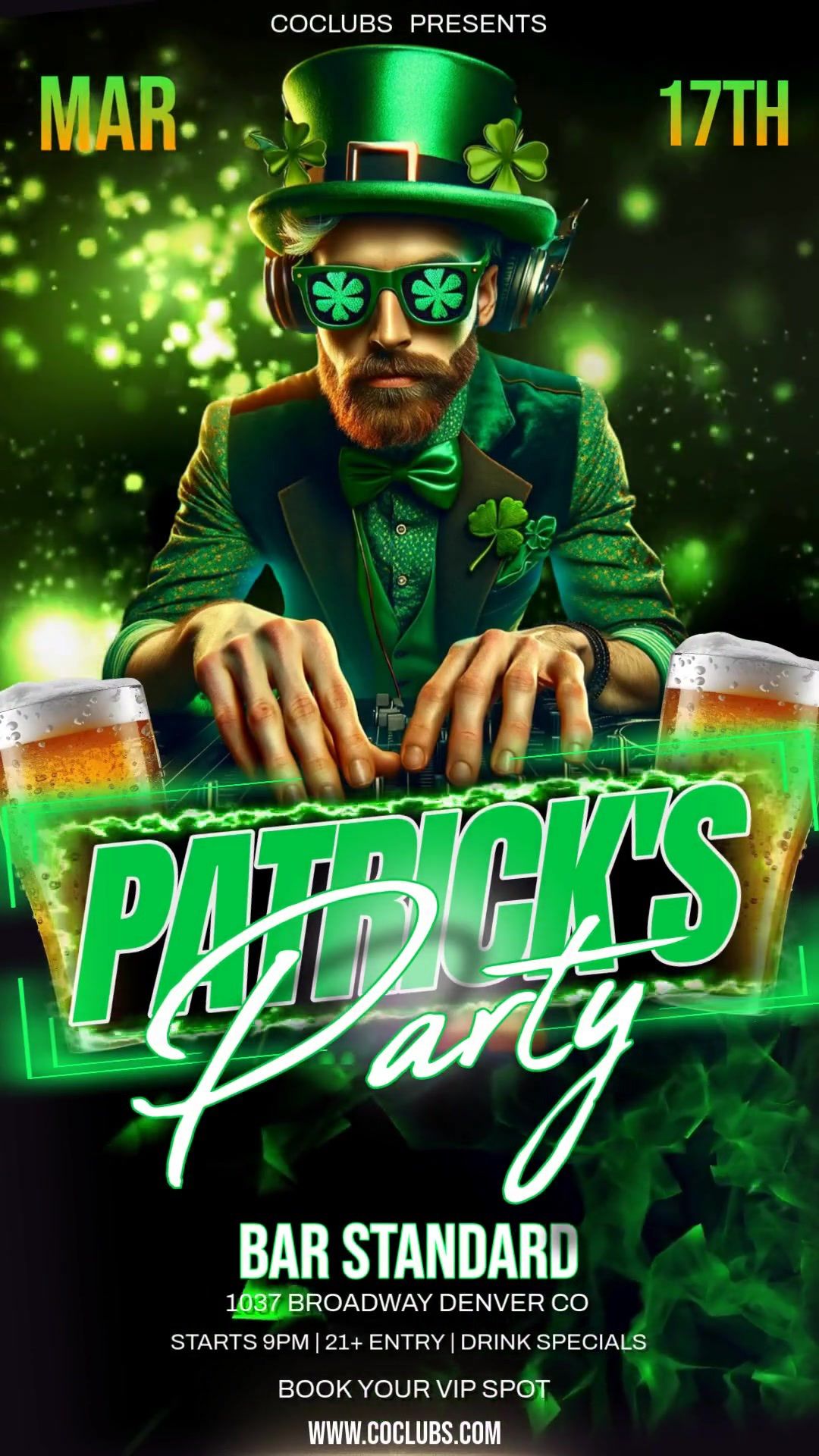 St. Patrick\u2019s Party at Bar Standard March 17th