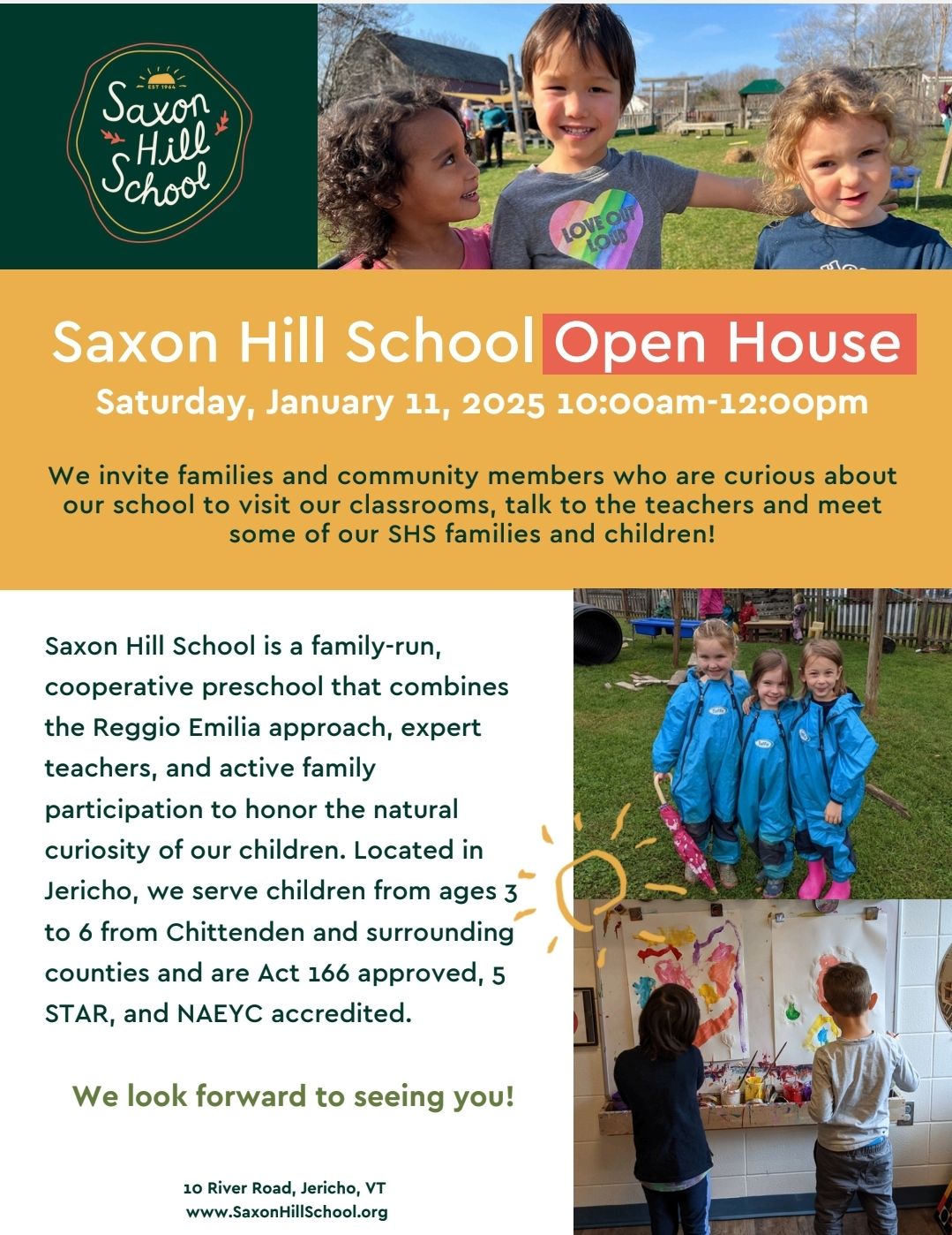 Open House January 11, 2025