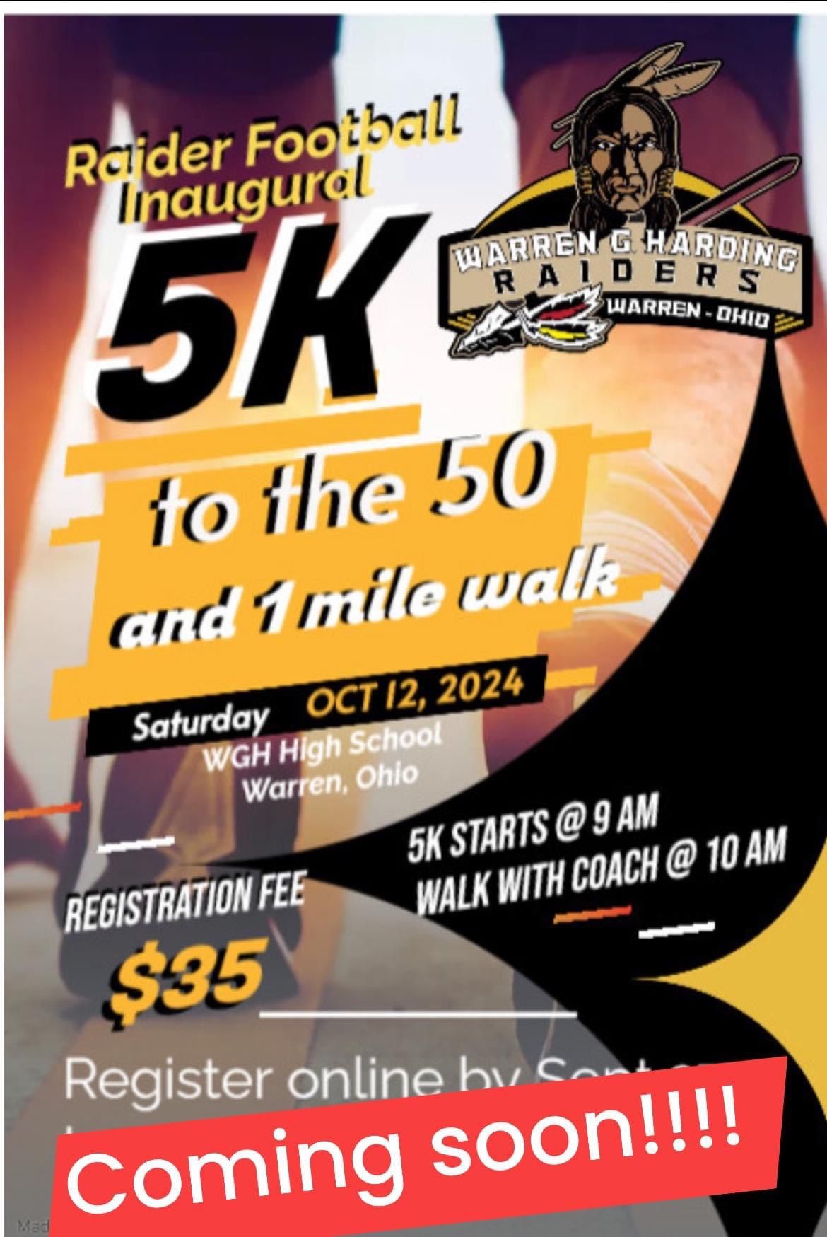 5K to the 50 hosted by the Warren Football Association 