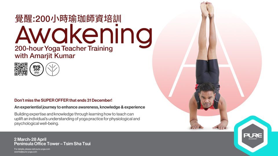 Awakening: 200-hour Yoga Teacher Training with Amarjit Kumar
