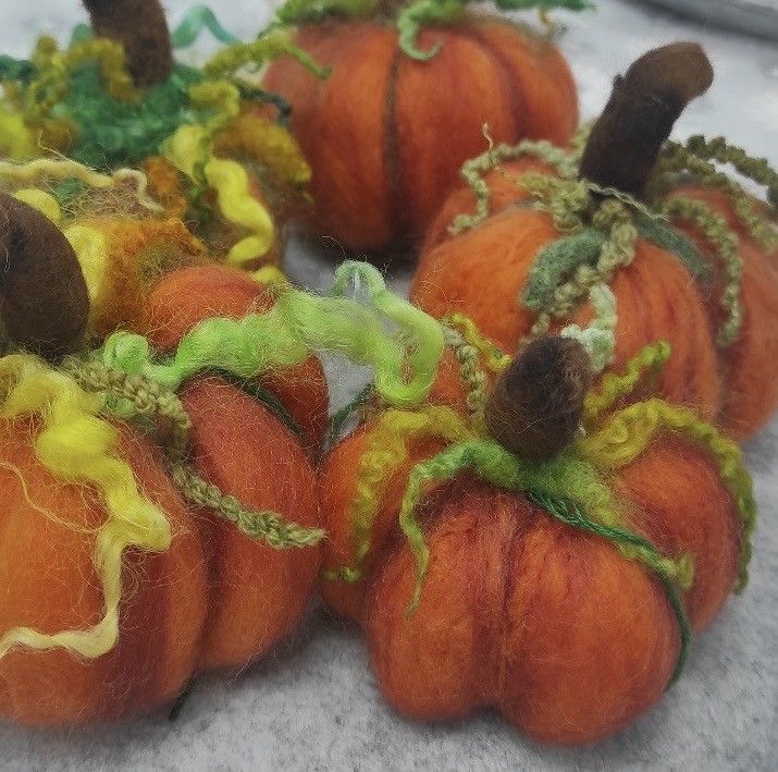 Needle Felting Pumpkin Workshop