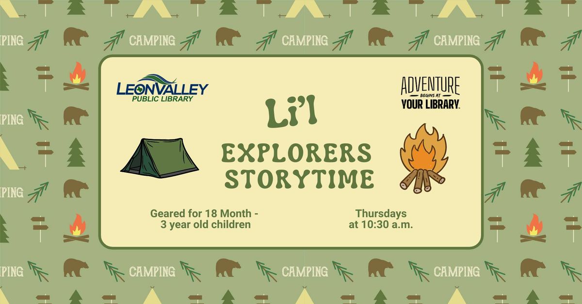 Li'l Explorers Storytime