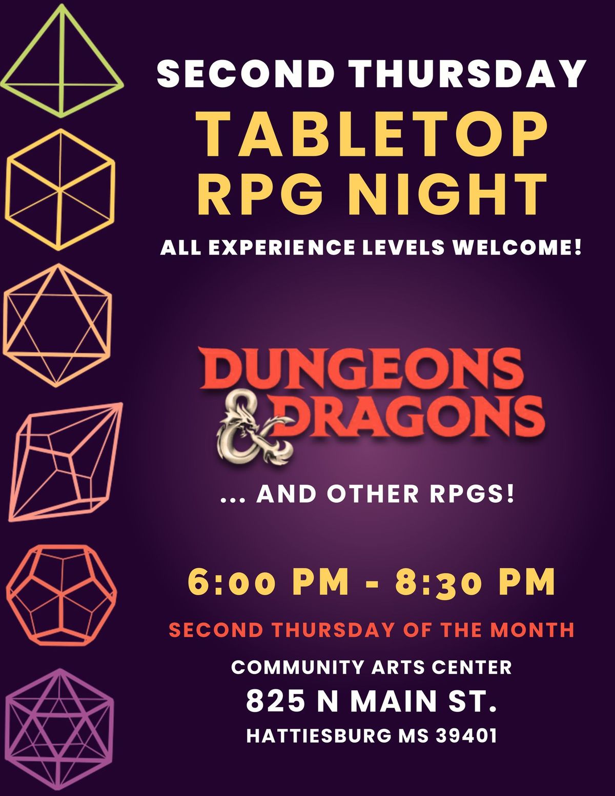 Tabletop RPG Night
