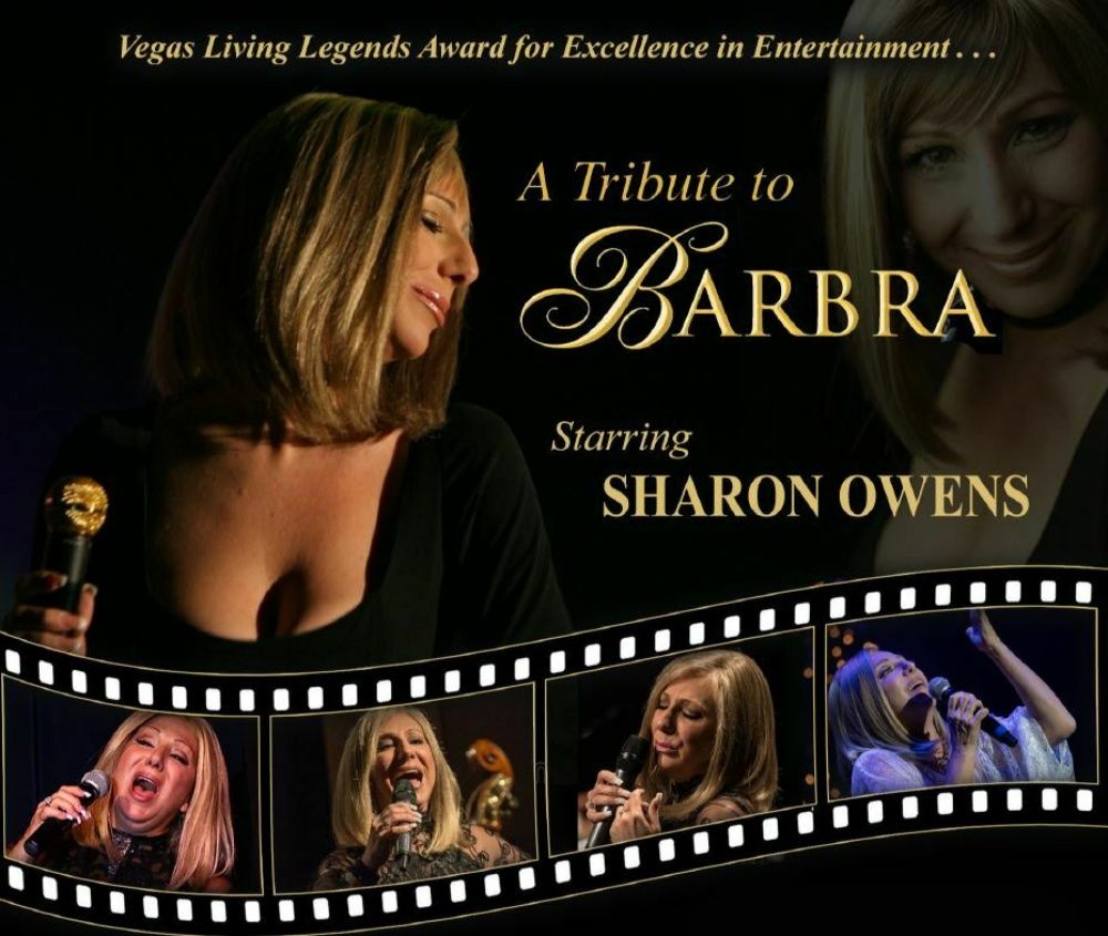 A Tribute To BARBRA STREISAND Starring Sharon Owens | Dinner & Show - Direct from the US!