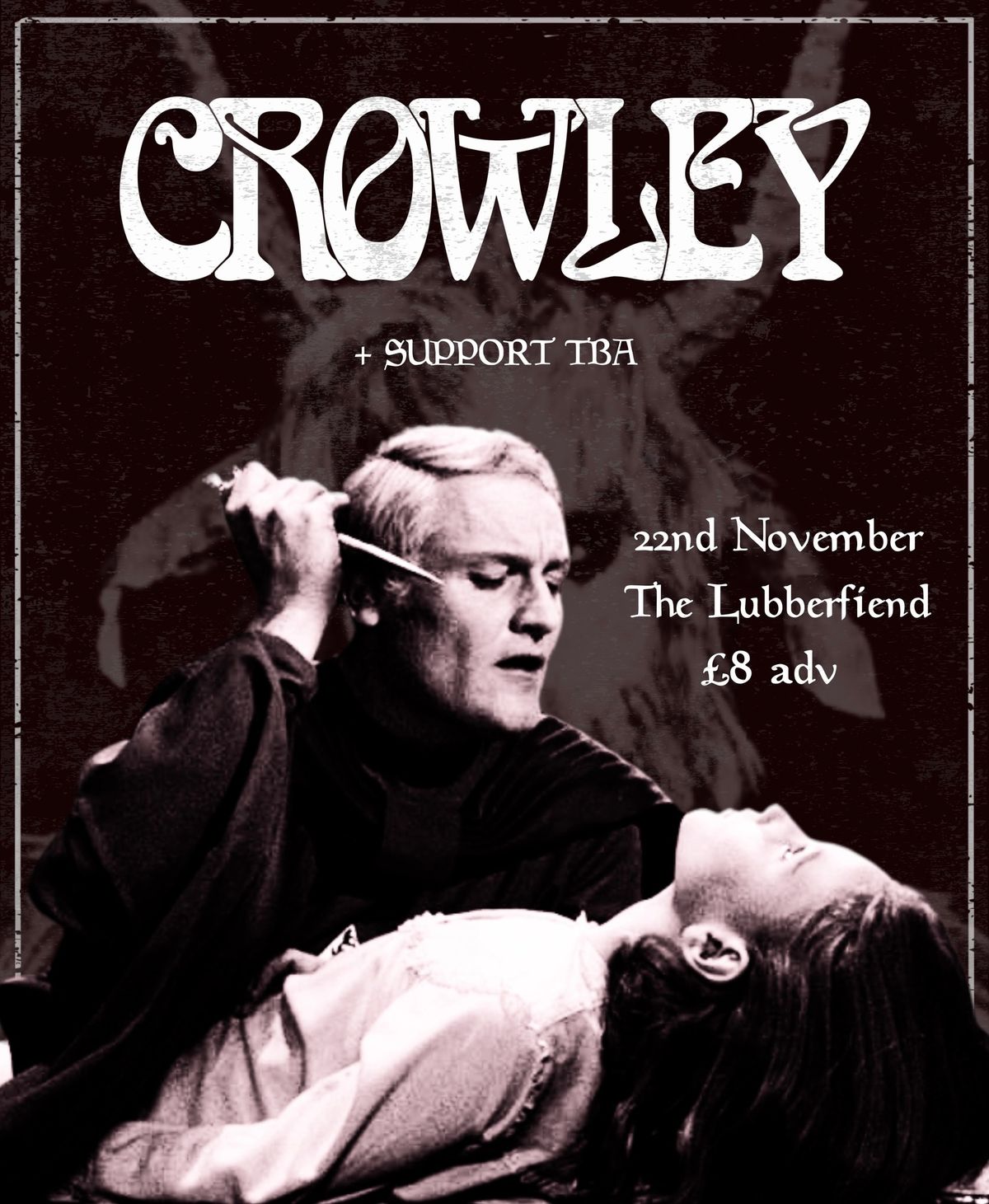 CROWLEY + Support TBA | The Lubber Fiend, Newcastle