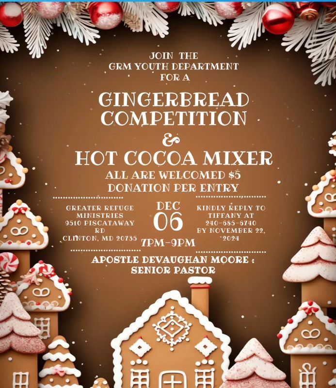 Gingerbread Competition & Hot Cocoa Mixer