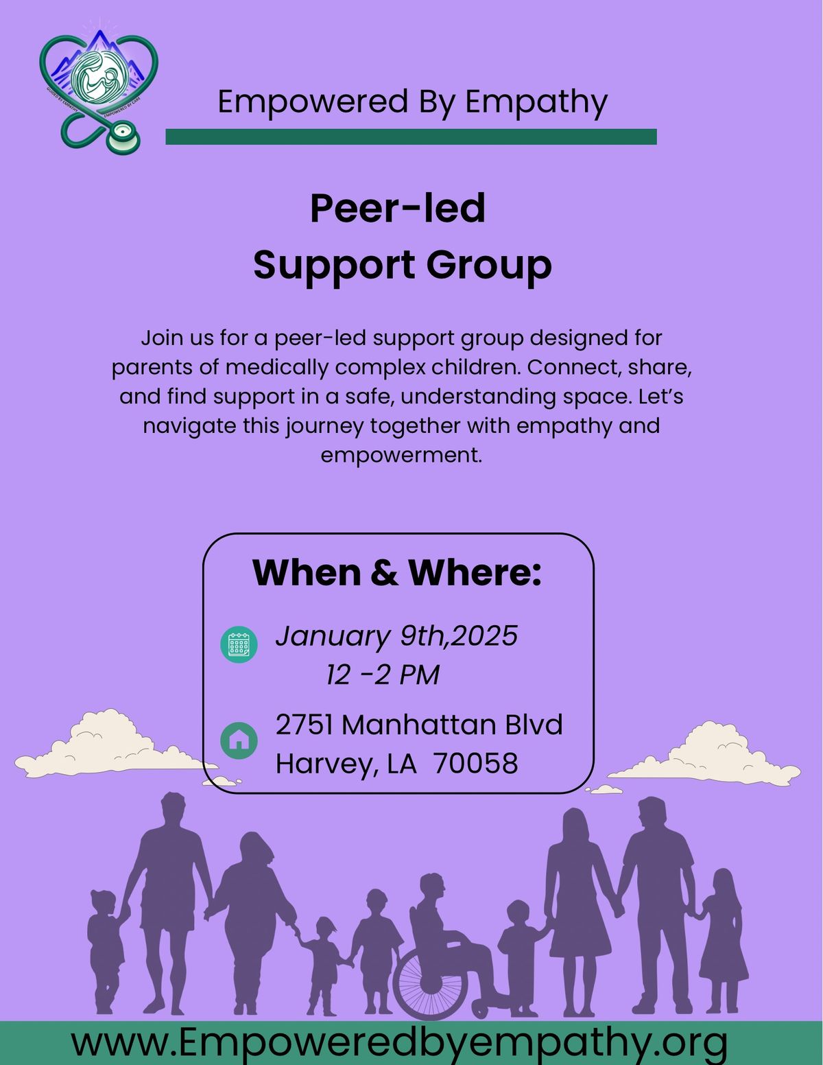 Peer-led support group for parents of medically complex children