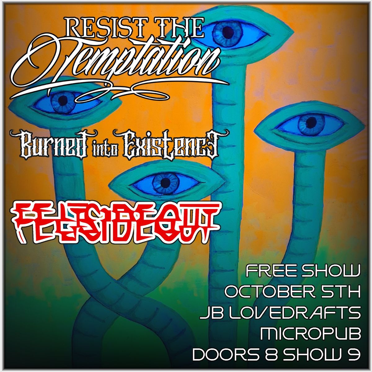 Metal show OCT 5th at JB\u2019s Micro Pub 