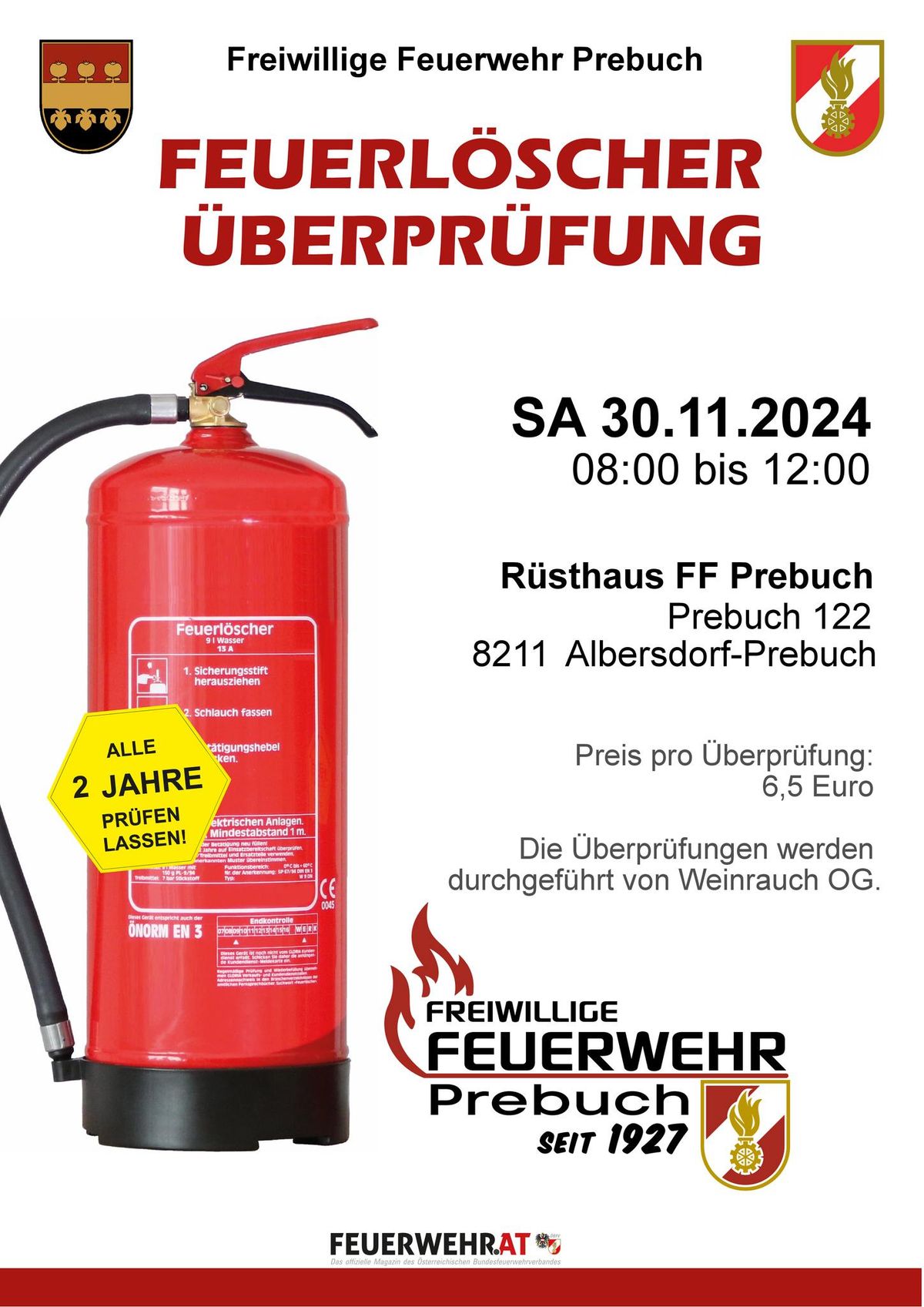 Feuerl\u00f6scher \u00dcberpr\u00fcfung 2024