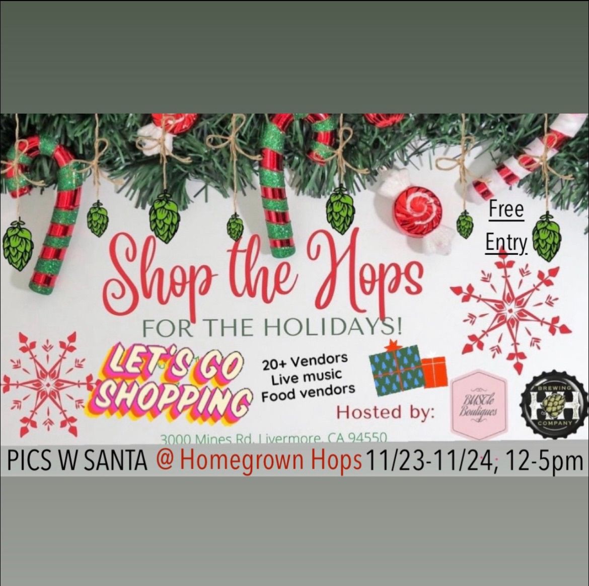 3rd Annual Shop the Hops for the Holidays 2-Day Event