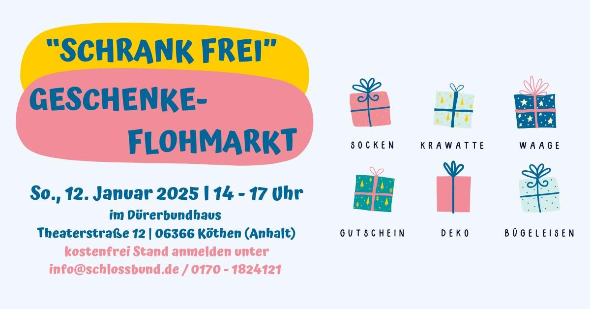 "Schrank frei": Geschenke-Flohmarkt im D\u00fcrerbundhaus