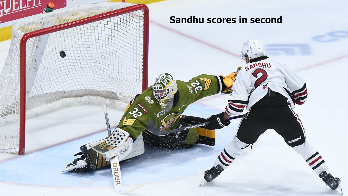 North Bay Battalion at Guelph Storm