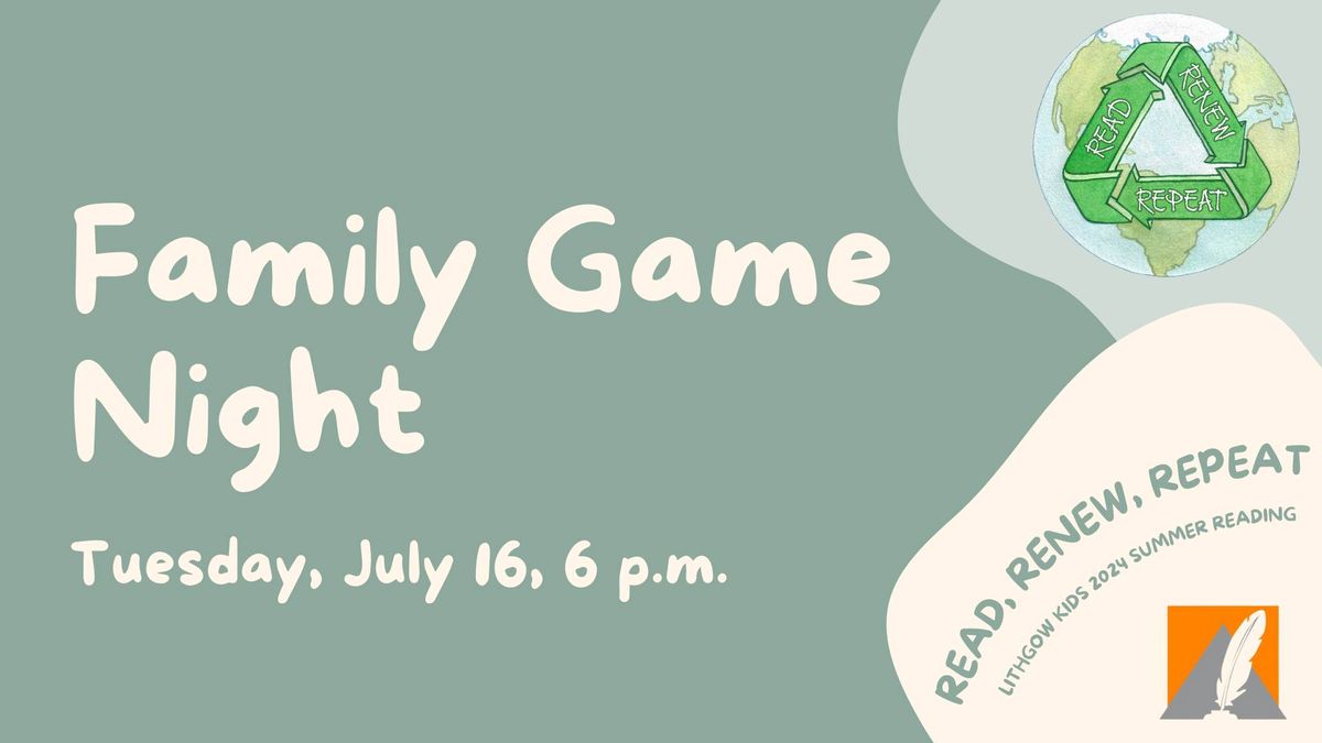 Summer Reading: Family Game Night
