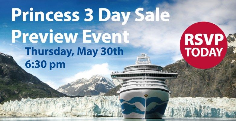 Princess Cruise 3 Day Sale Preview Event