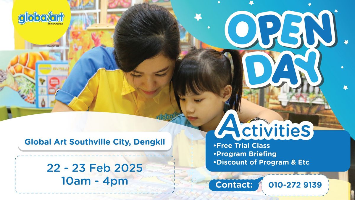 OPEN DAY GLOBAL ART SOUTHVILLE CITY, DENGKIL