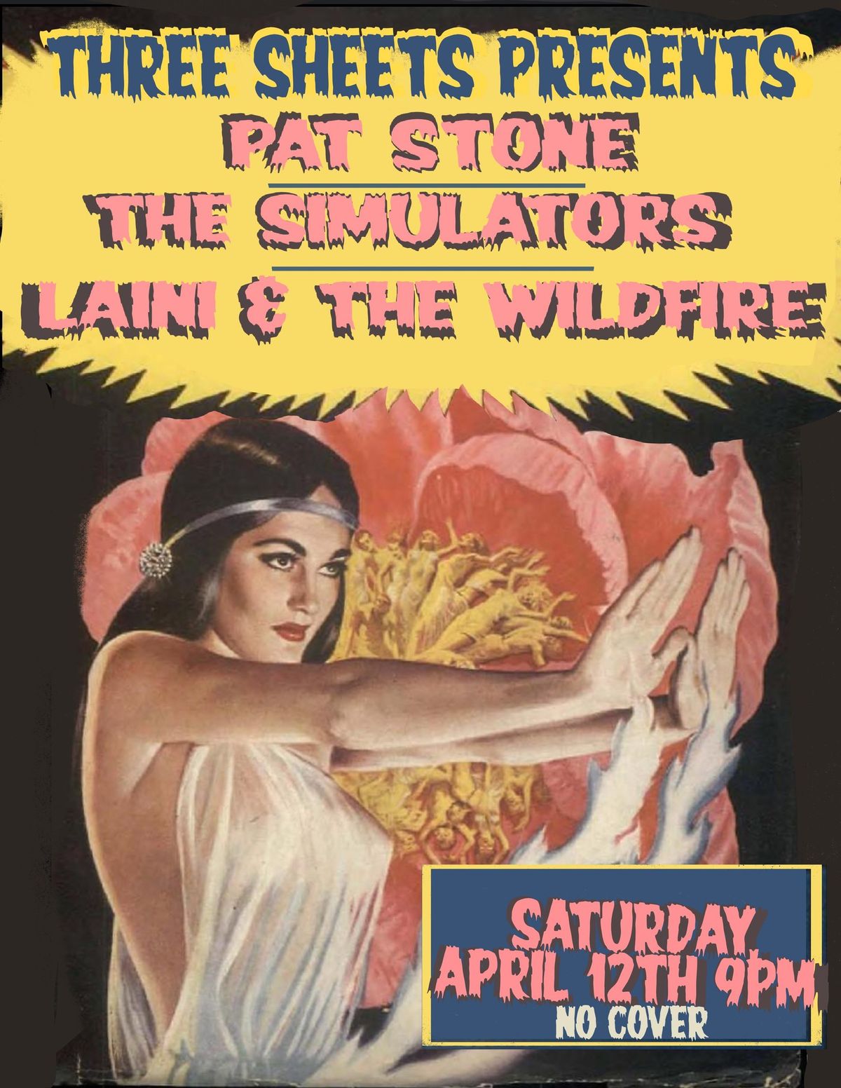 Pat Stone\/The Simulators\/Laini & The Wildfire at Three Sheets