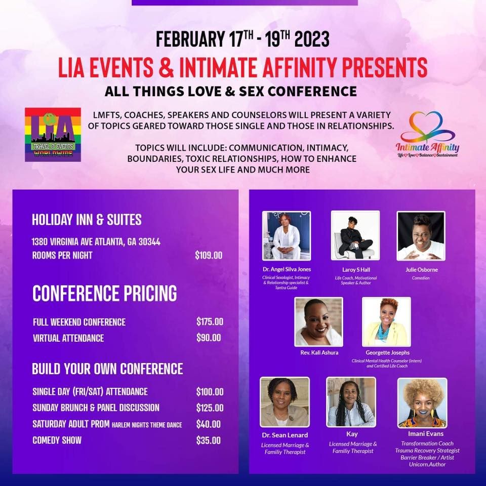 LIA CONFERENCE WITH INTIMATE AFFINITY ALL THINGS LOVE & SEX