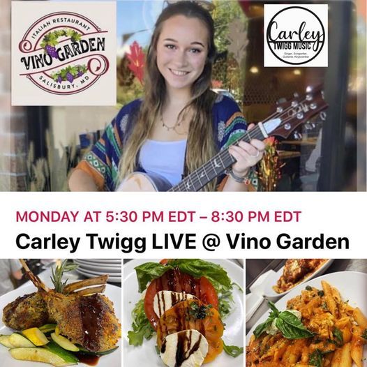 Carley Twigg Live Vino Garden Salisbury Maryland 17 May To 18 May