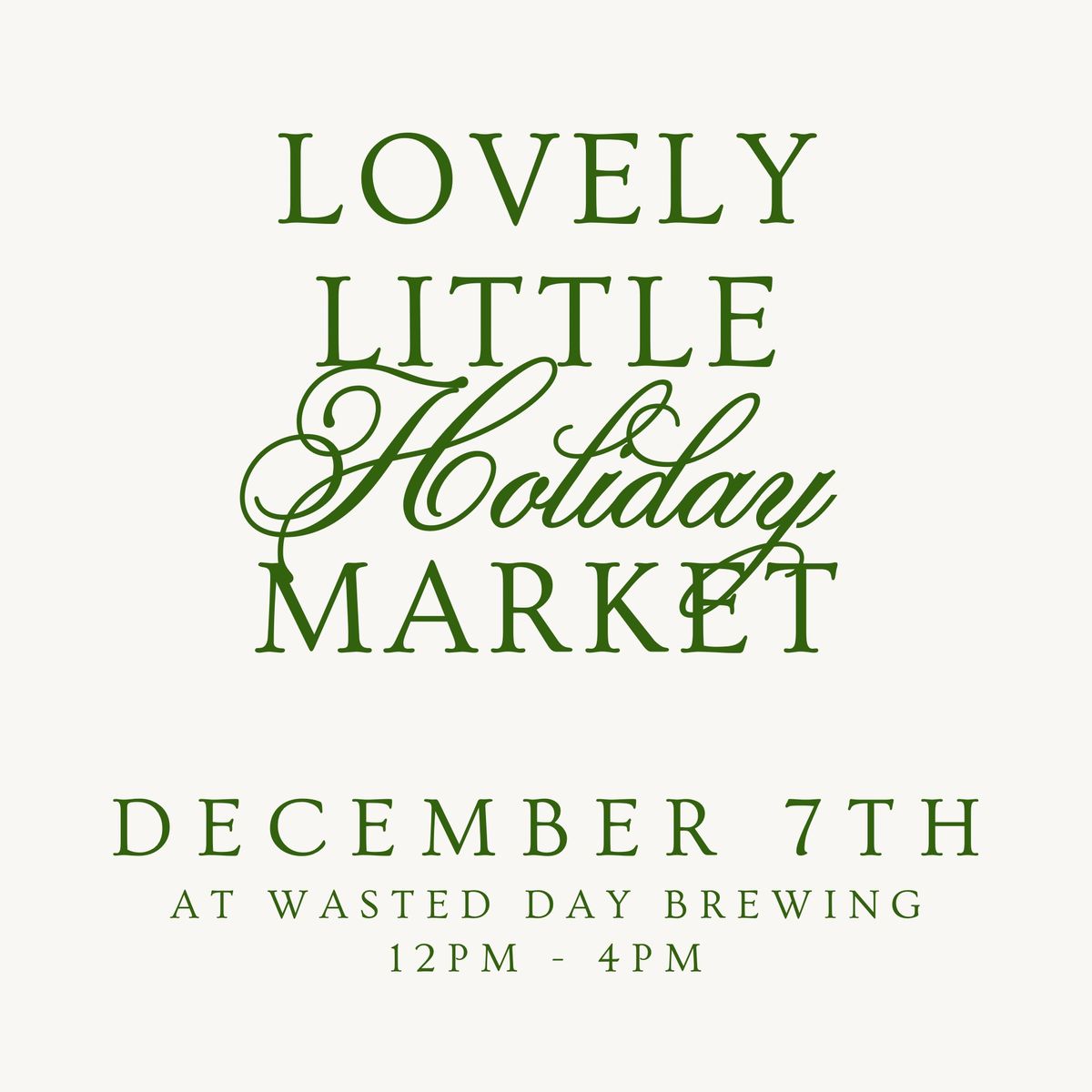 Lovely Little Holiday Market