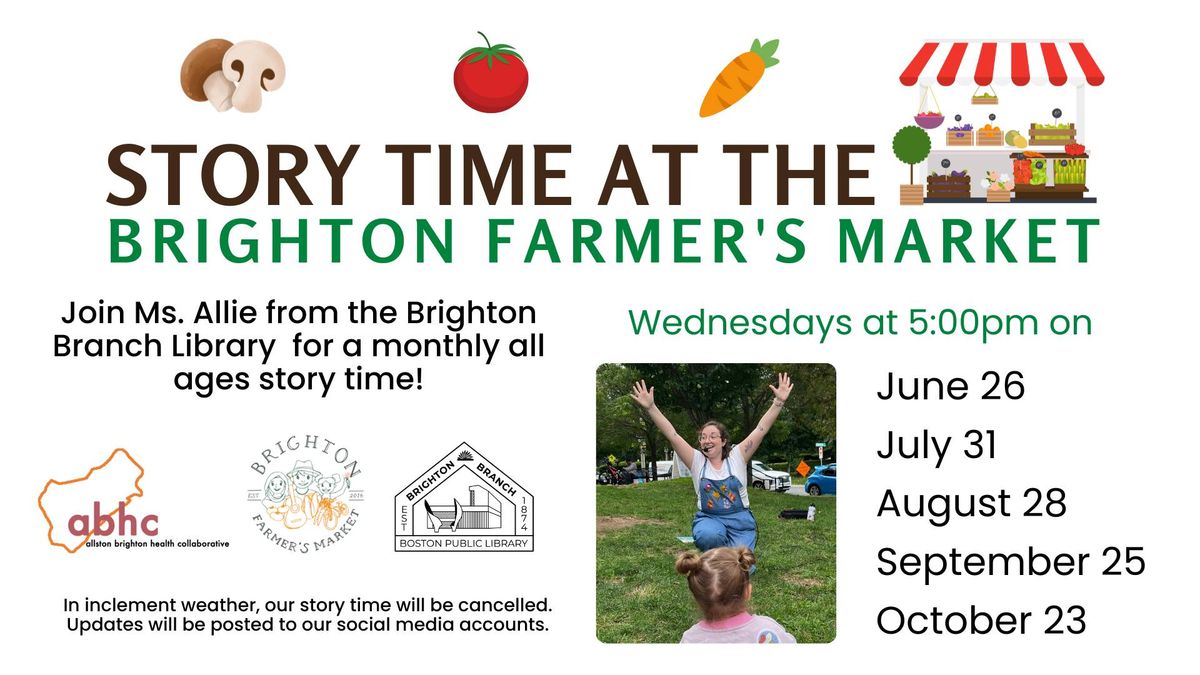 Story Time at the Brighton Farmer's Market