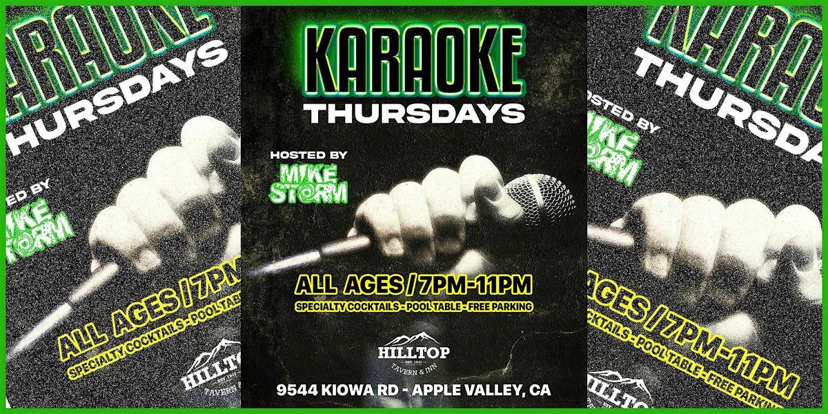 Mike Storm Karaoke - Every Thursday