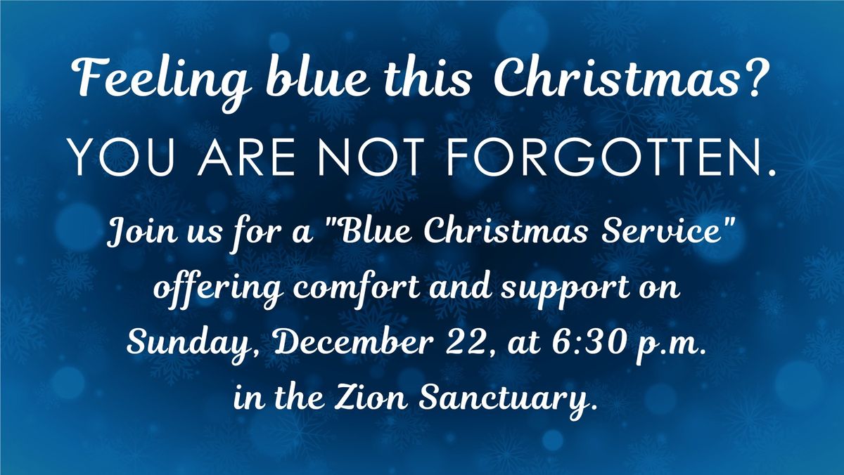 Blue Christmas Service